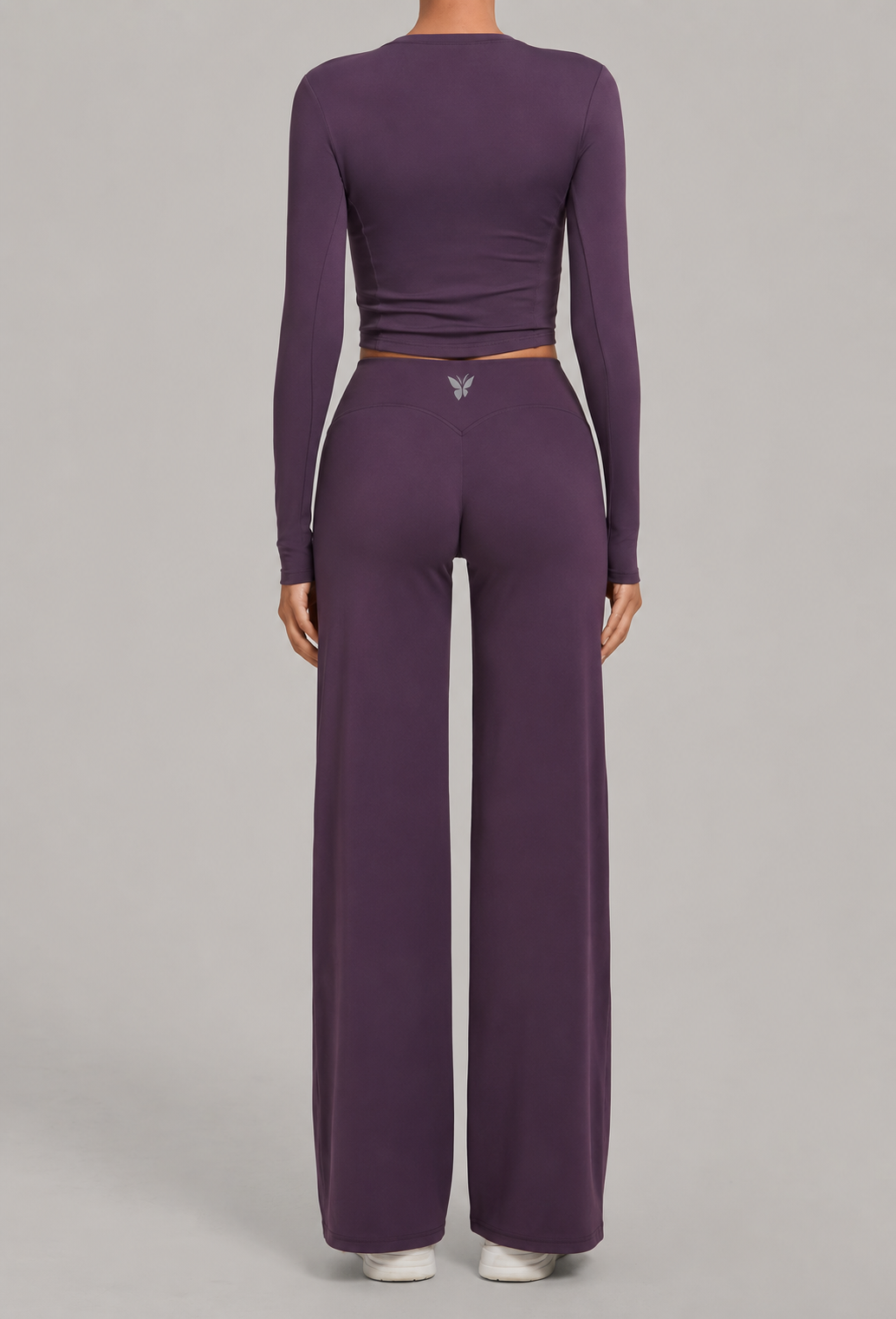 Long Sleeve Top + Straight-Leg Leggings Set