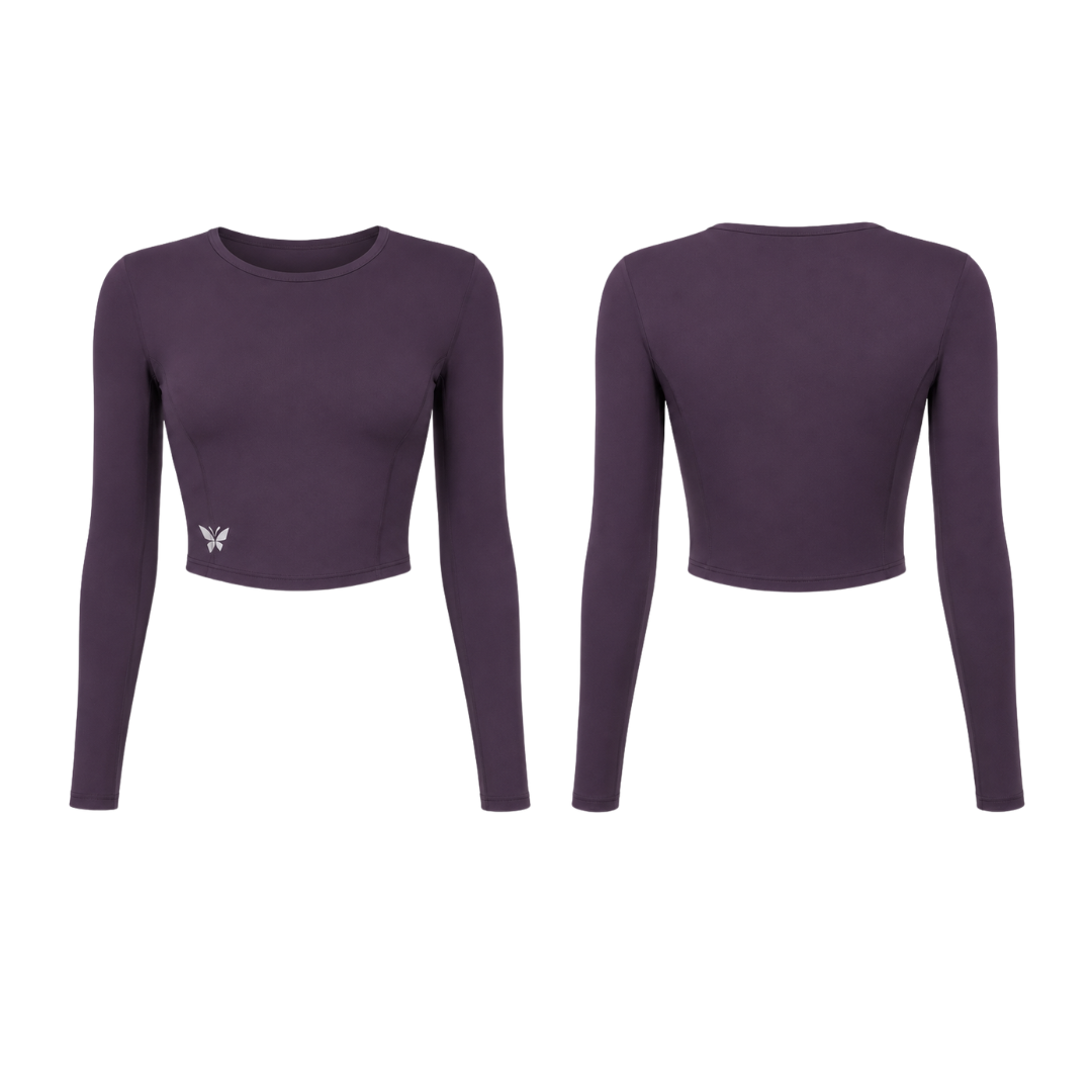 Long Sleeve Top + Straight-Leg Leggings Set