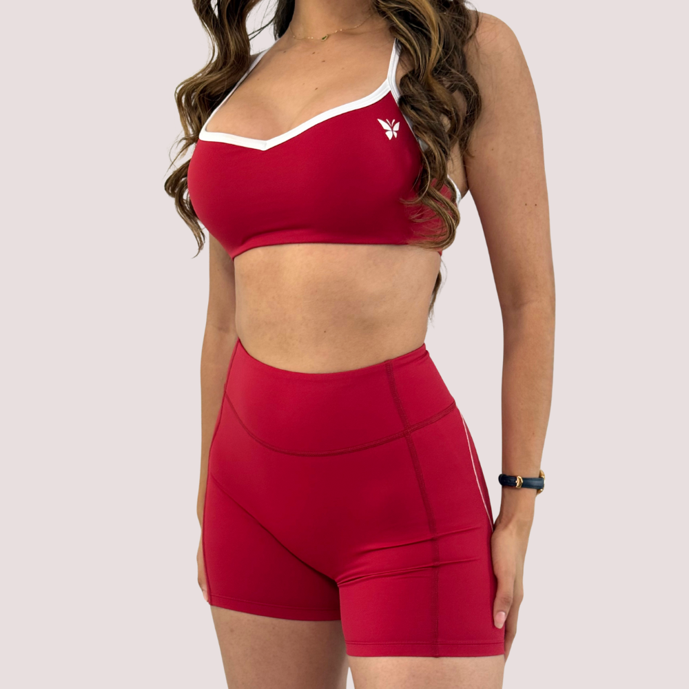 Heart Sport Bra + Shorts Set